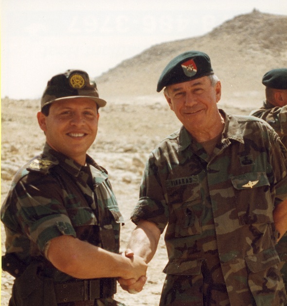 Green Beret Bill Fanaras with Crown Prince Abdullah - 1998
